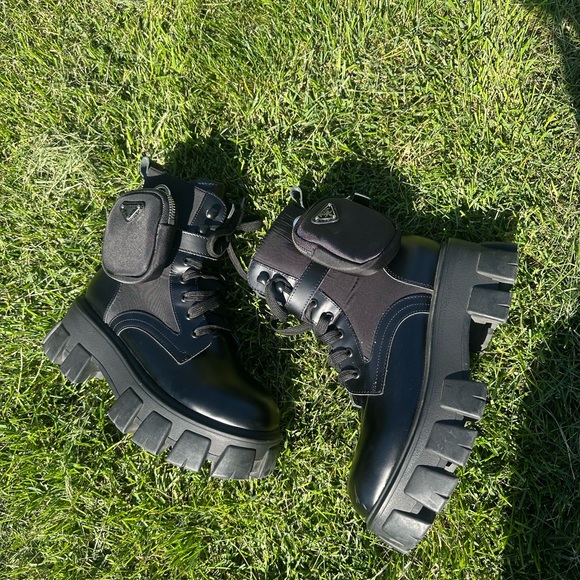 Prada chunky combat boots - Picture 1 of 8